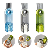 3-in-1 Bottle Gap Cleaner Brush Set β Pack of 2 | Deep Clean Cups & Crevices | Hygienic & Easy Wash